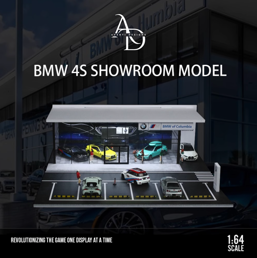 BMW Dealership - 1/64 LED Diorama - Hot Wheels Display