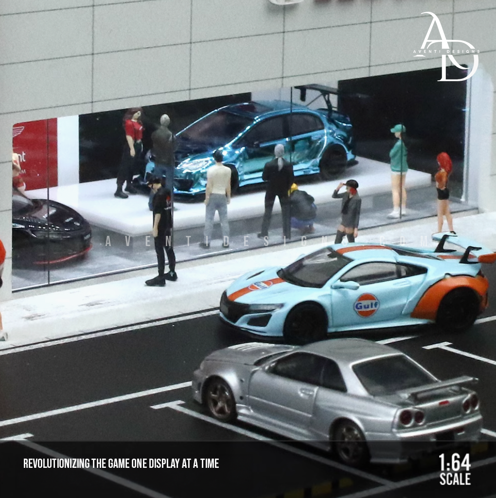 Aventi Designs Honda Dealership - 1/64 LED Diorama - Hot Wheels Display