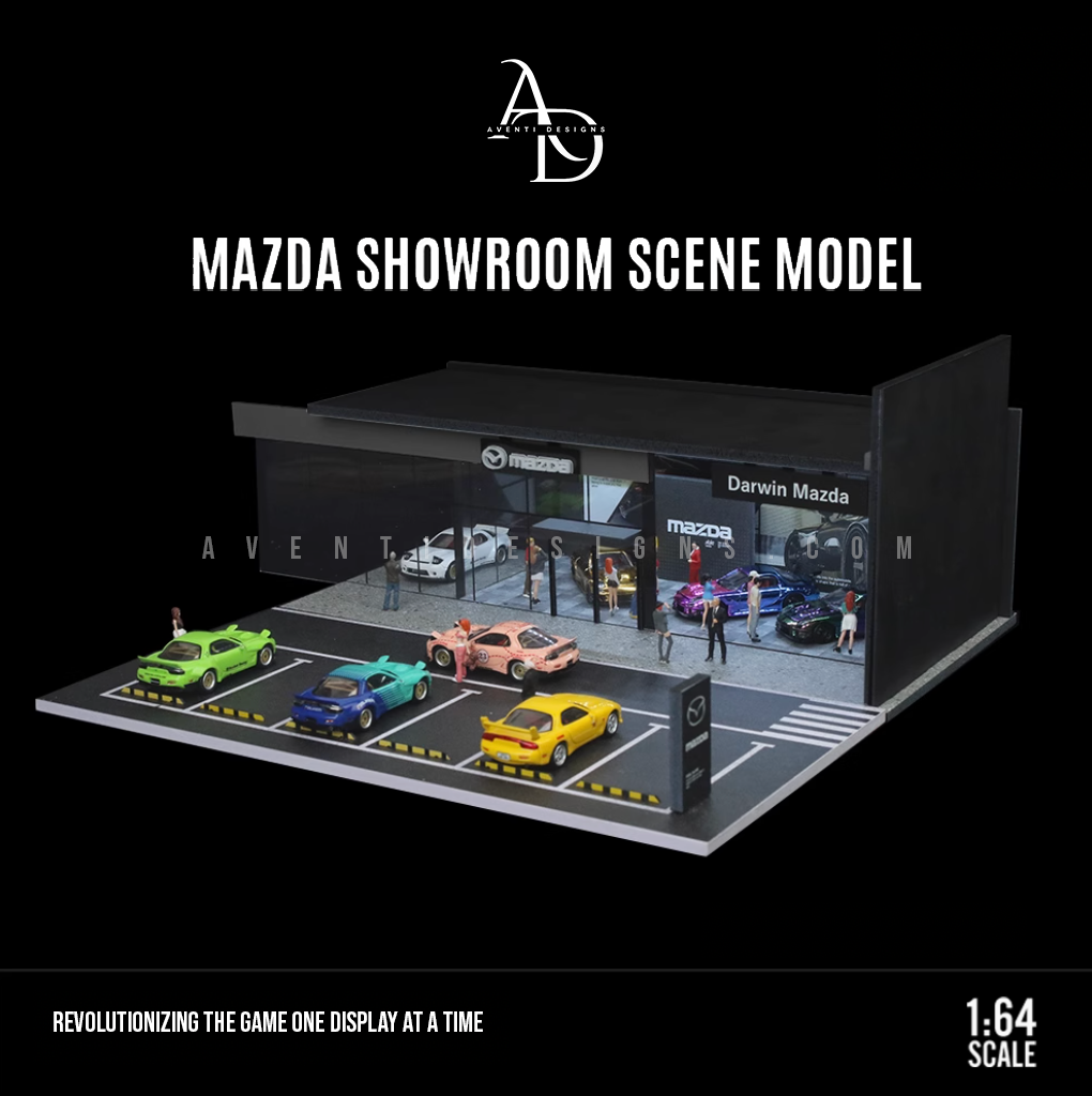 Mazda Dealership - 1/64 LED Diorama - Hot Wheels Display