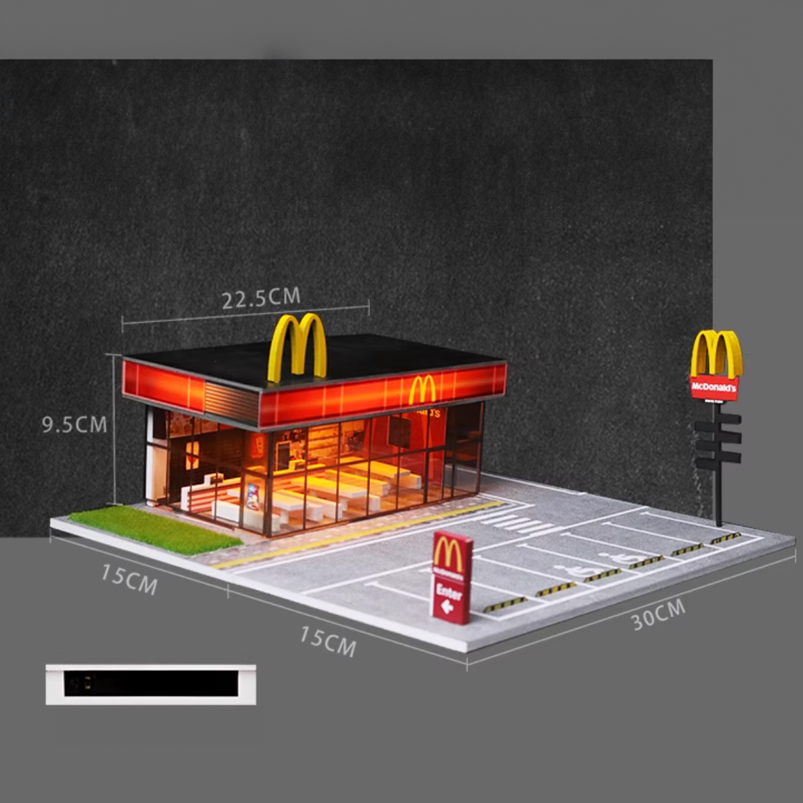 Aventi Designs McDonald's - 1/64 LED Diorama - Hot Wheels Display