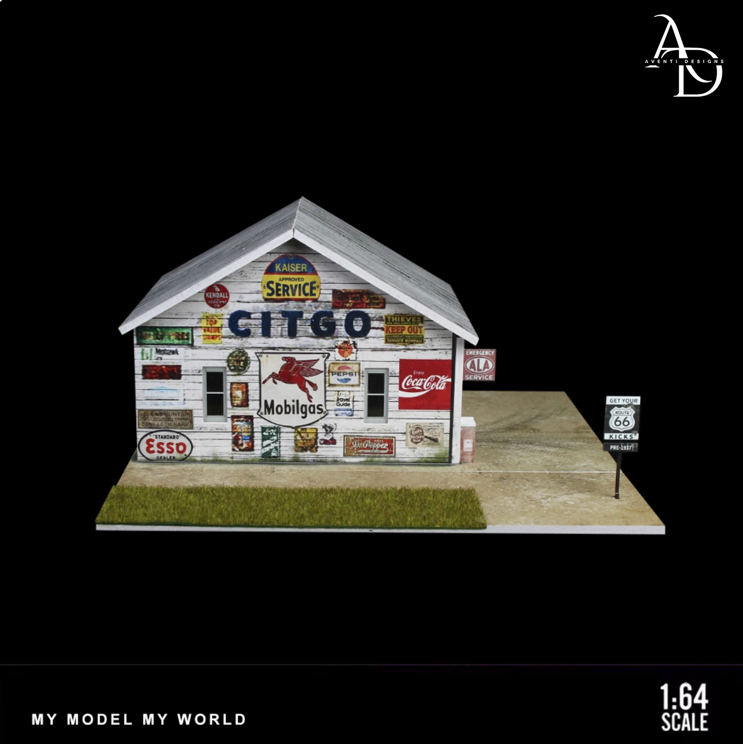 Aventi Designs American Factory - 1/64 LED Diorama - Hot Wheels Display