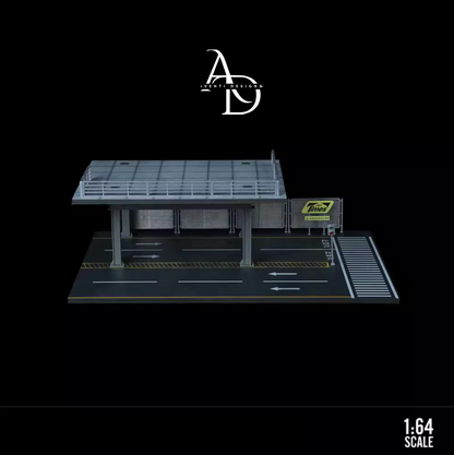 Aventi Designs Highway Repair Shop  - 1/64 LED Diorama - Hot Wheels Display