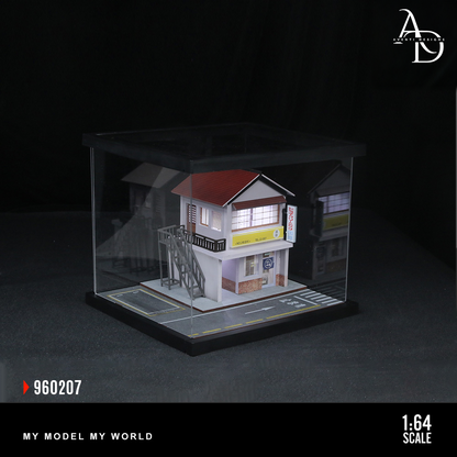 Aventi Designs Street Corner Scene 7 - 1/64 LED Diorama - Hot Wheels Display