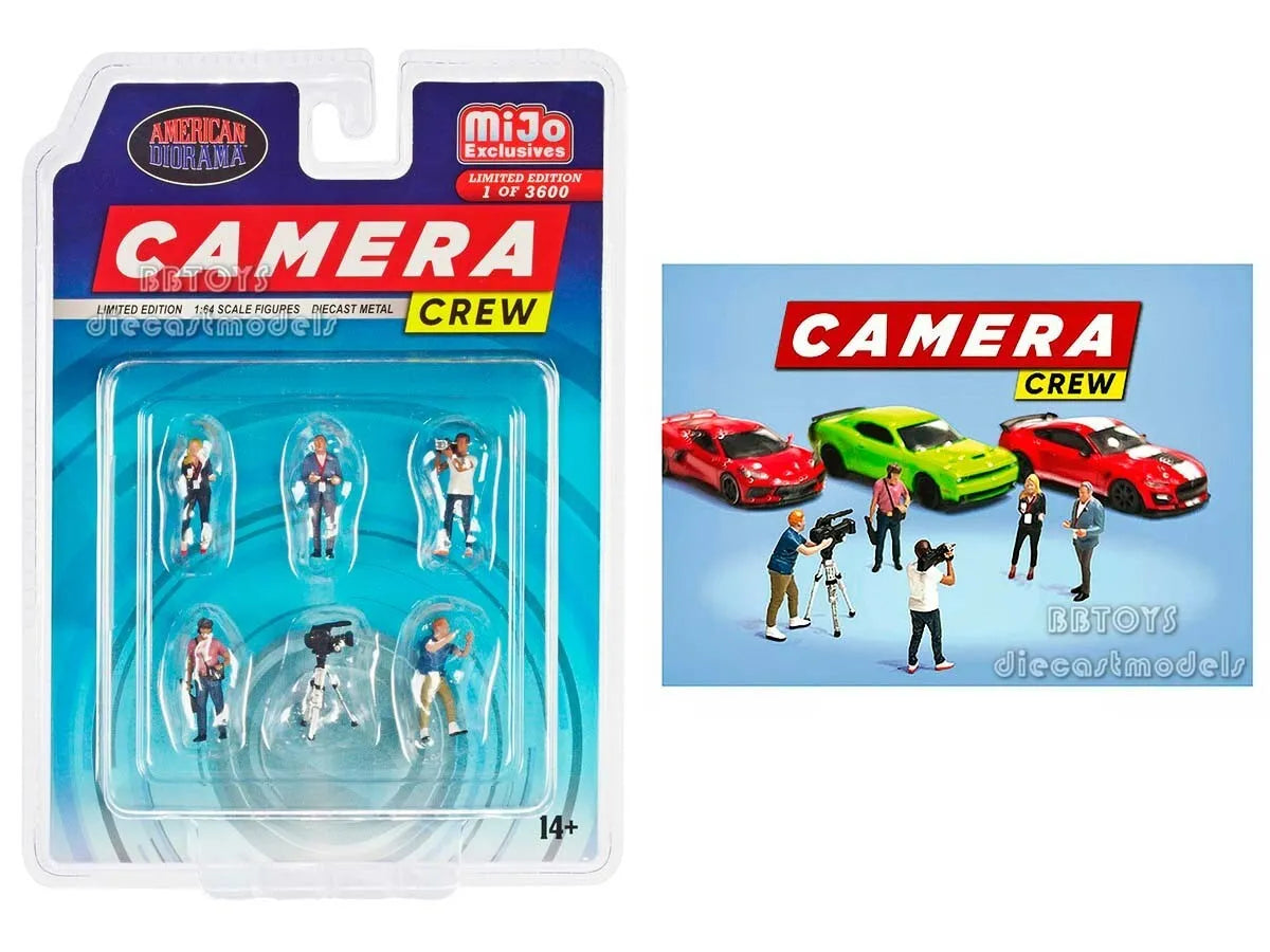 American Diorama 1:64 Camera Crew Figure Set – MiJo Exclusives Limited Edition