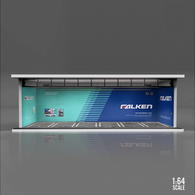 Hot Wheels Display Case - 1/64 LED Garage - Sponsors