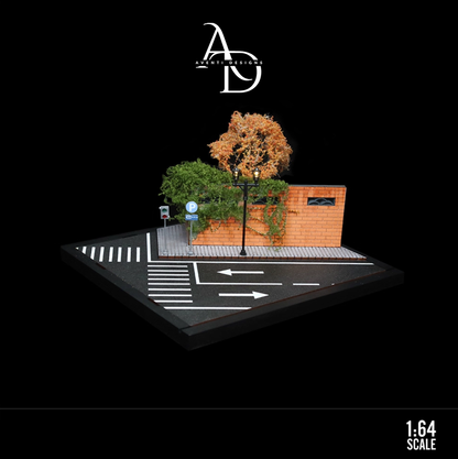 Aventi Designs Street Corner Scene - 1/64 LED Diorama - Hot Wheels Display