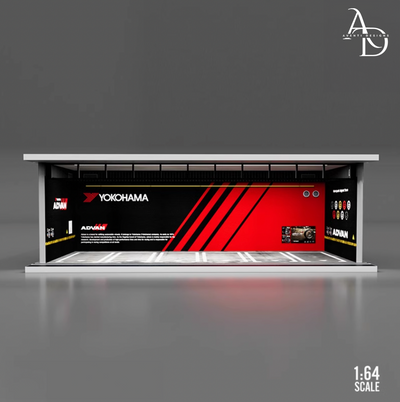 Hot Wheels Display Case - 1/64 LED Garage - Sponsors