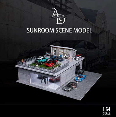 Aventi Designs Sunroom Scene - 1/64 LED Diorama - Hot Wheels Display
