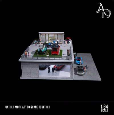 Aventi Designs Sunroom Scene - 1/64 LED Diorama - Hot Wheels Display