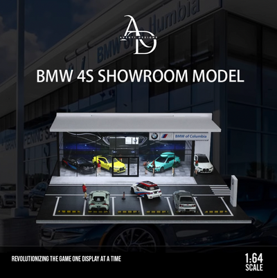 Aventi Designs BMW Dealership - 1/64 LED Diorama - Hot Wheels Display