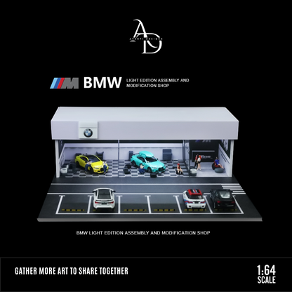 Aventi Designs BMW Repair Shop - 1/64 LED Diorama - Hot Wheels Display