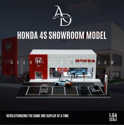 Aventi Designs Honda Dealership - 1/64 LED Diorama - Hot Wheels Display