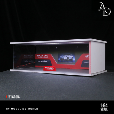 Hot Wheels Display Case V2 - 1/64 LED Garage - Car Brands