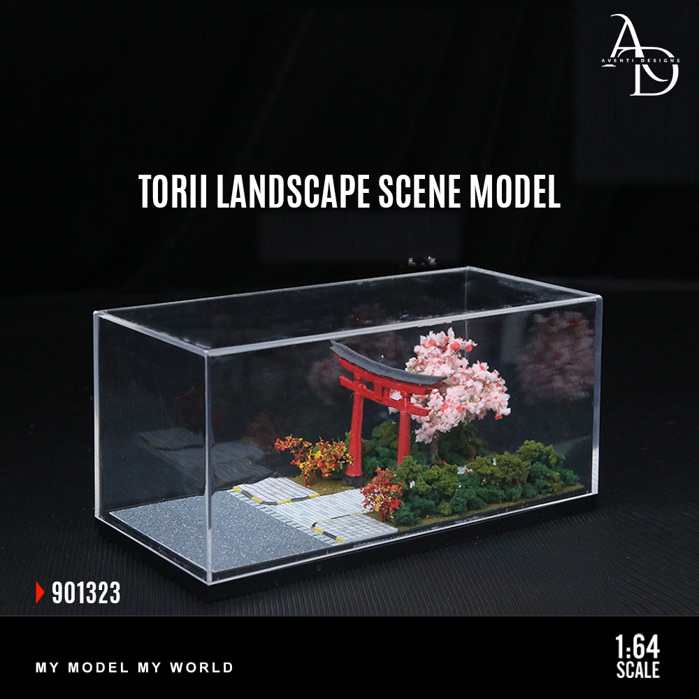 Torii Arch Scene - 1/64 LED Diorama - Hot Wheels Display