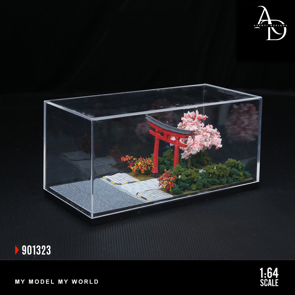 Torii Arch Scene - 1/64 LED Diorama - Hot Wheels Display