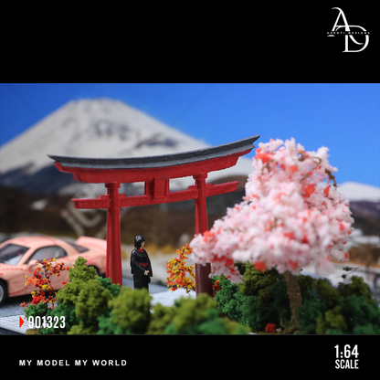 Torii Arch Scene - 1/64 LED Diorama - Hot Wheels Display