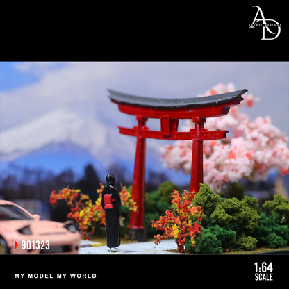 Torii Arch Scene - 1/64 LED Diorama - Hot Wheels Display