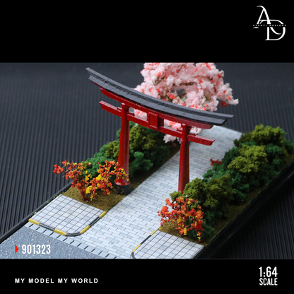 Torii Arch Scene - 1/64 LED Diorama - Hot Wheels Display
