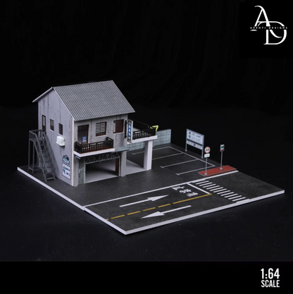 Aventi Designs Japanese Auto Repair - 1/64 LED Diorama - Hot Wheels Display