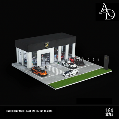 Lamborghini Dealership - 1/64 LED Diorama - Hot Wheels Display