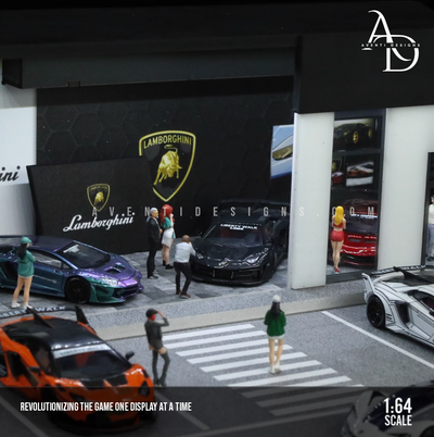 Lamborghini Dealership - 1/64 LED Diorama - Hot Wheels Display