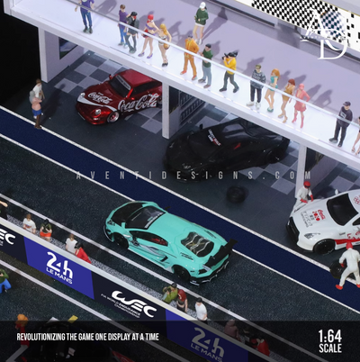 [LAST 5 REMAINING] 24 Hours of Le Mans Endurance - 1/64 LED Diorama - Hot Wheels Displ