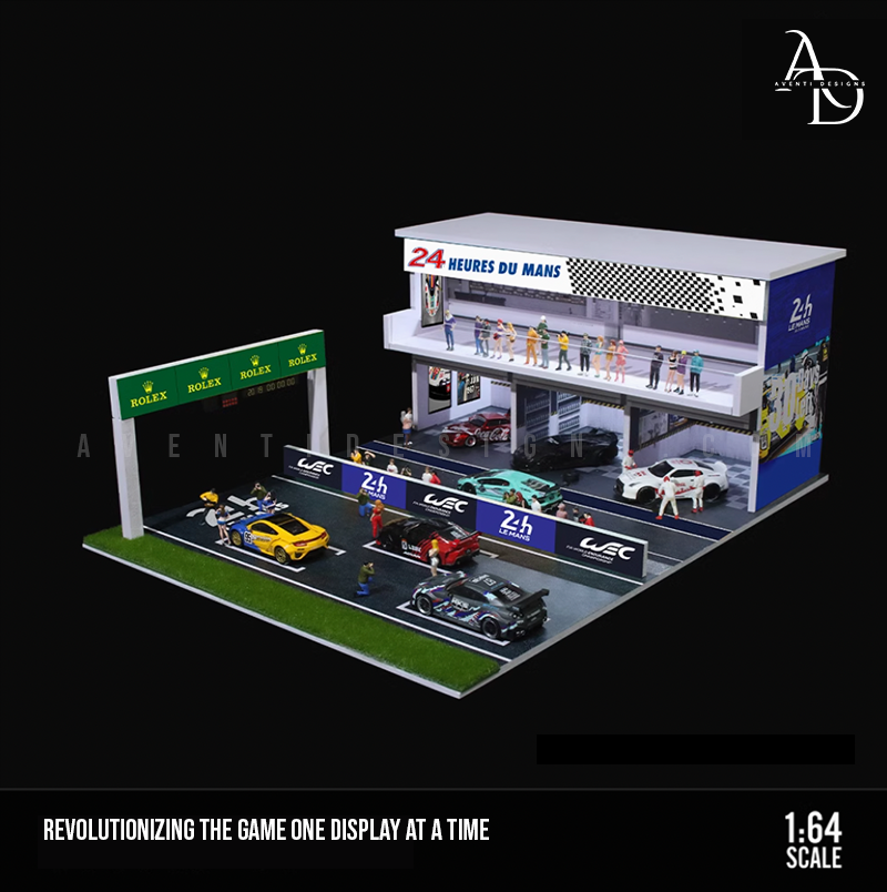 Aventi Designs 24 Hours of Le Mans Endurance - 1/64 LED Diorama - Hot Wheels Display