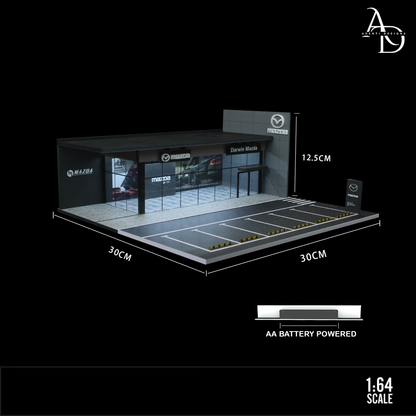 Mazda Dealership - 1/64 LED Diorama - Hot Wheels Display