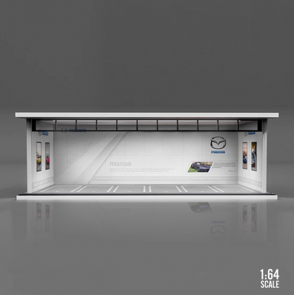 Hot Wheels Display Case - 1/64 LED Garage - Car Brands