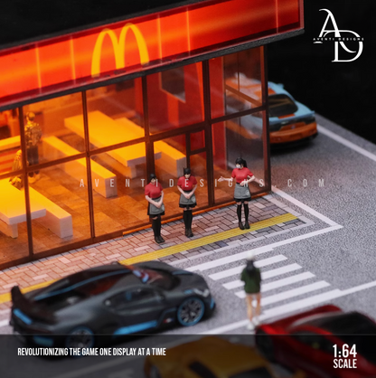 Aventi Designs McDonald's - 1/64 LED Diorama - Hot Wheels Display