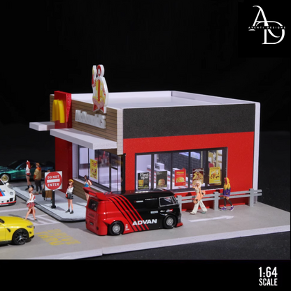 Aventi Designs American McDonald's - 1/64 LED Diorama - Hot Wheels Display