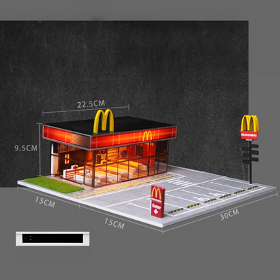 Aventi Designs McDonald's - 1/64 LED Diorama - Hot Wheels Display