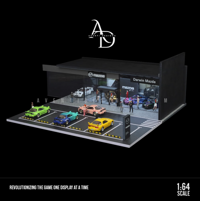 Mazda Dealership - 1/64 LED Diorama - Hot Wheels Display