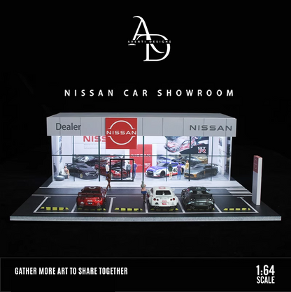 Aventi Designs Nissan Dealership - 1/64 LED Diorama - Hot Wheels Display