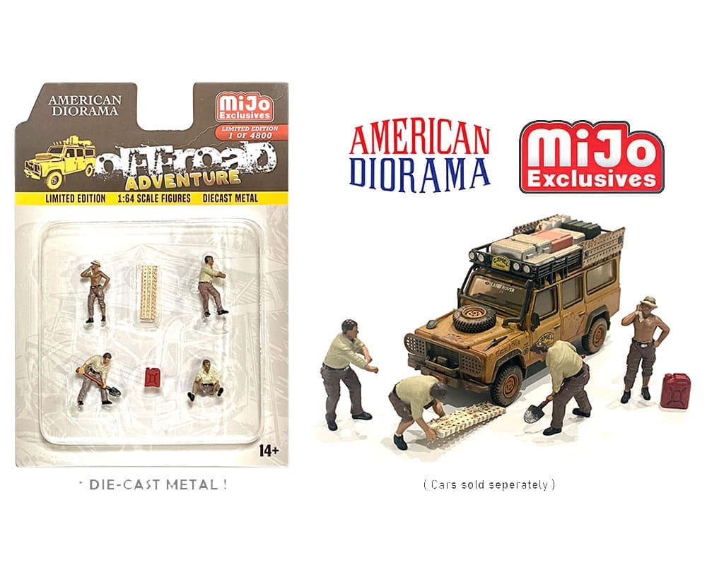 American Diorama 1:64 Off-Road Adventure Figure Set – MiJo Exclusives