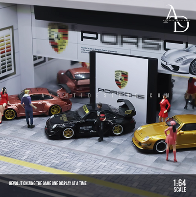 Aventi Designs German Performance Showroom  - 1/64 LED Diorama - Hot Wheels Display
