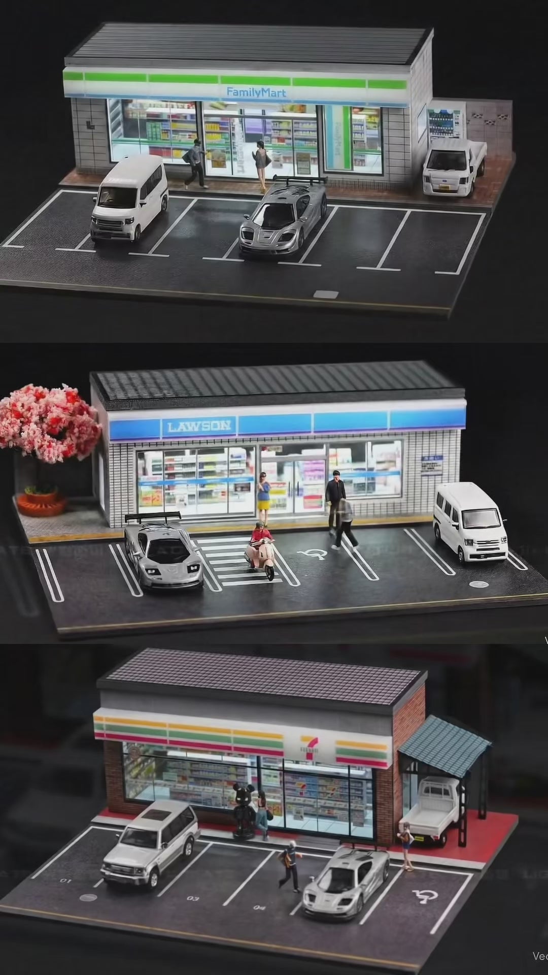 Aventi Designs Lawson Store - 1/64 LED Diorama - Hot Wheels Display