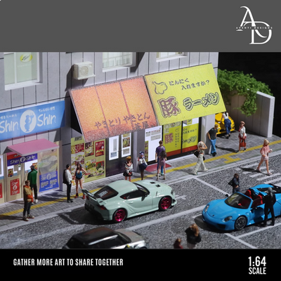 Aventi Designs Street Side Shops - 1/64 LED Diorama - Hot Wheels Display