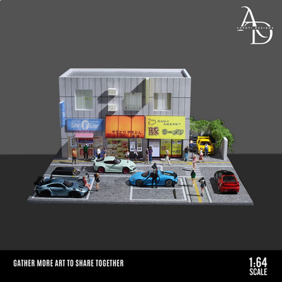 Aventi Designs Street Side Shops - 1/64 LED Diorama - Hot Wheels Display
